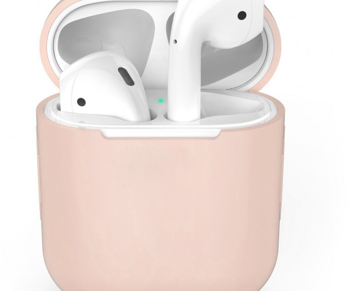 Чохол для Airpods Silicon Case Pink Sand
